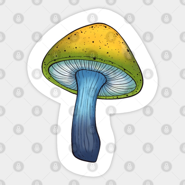 Aroace Pride Mushroom Sticker by AngieImagines
